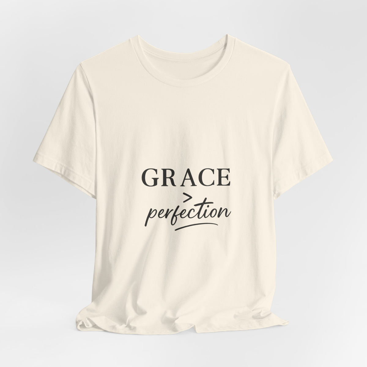 Grace Over Perfection Shirt, Christian Faith T-Shirt for Women, Inspirational Bible Quote Tee, Minimalist Religious Gift, Scripture Shirt