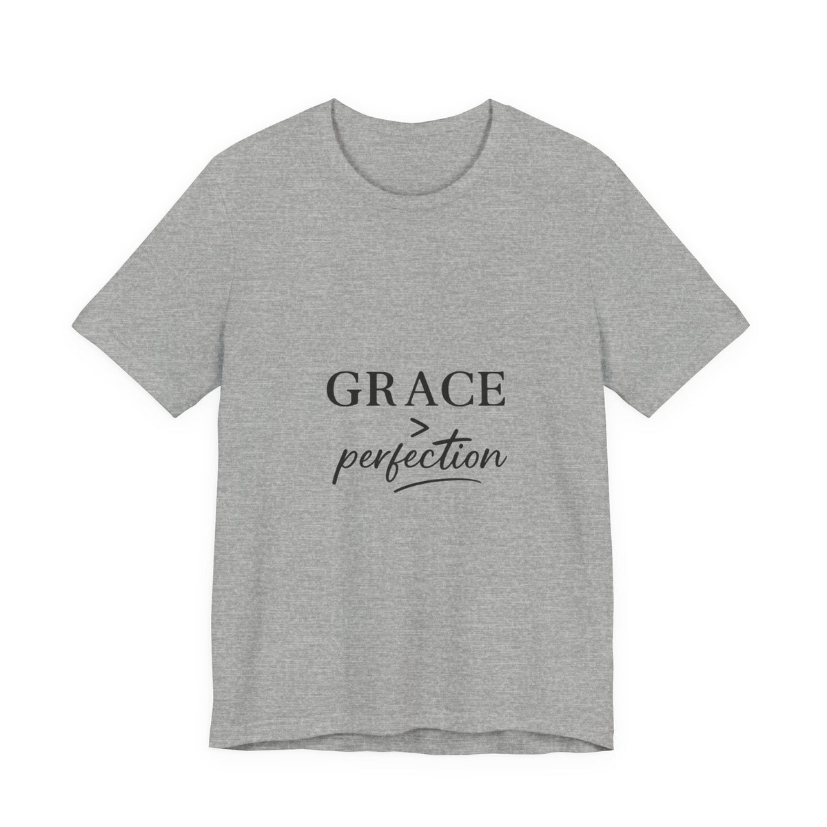 Grace Over Perfection Shirt, Christian Faith T-Shirt for Women, Inspirational Bible Quote Tee, Minimalist Religious Gift, Scripture Shirt