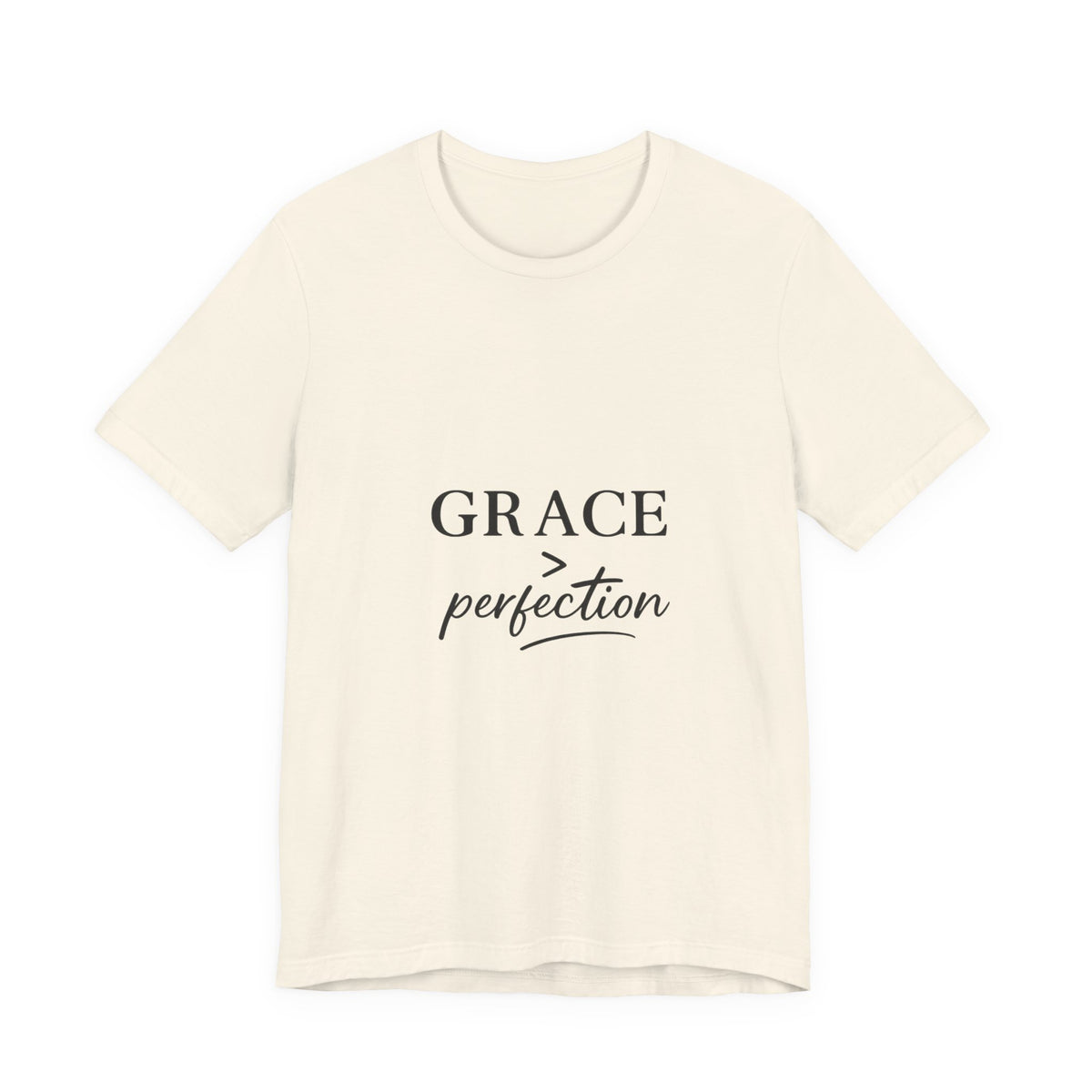 Grace Over Perfection Shirt, Christian Faith T-Shirt for Women, Inspirational Bible Quote Tee, Minimalist Religious Gift, Scripture Shirt