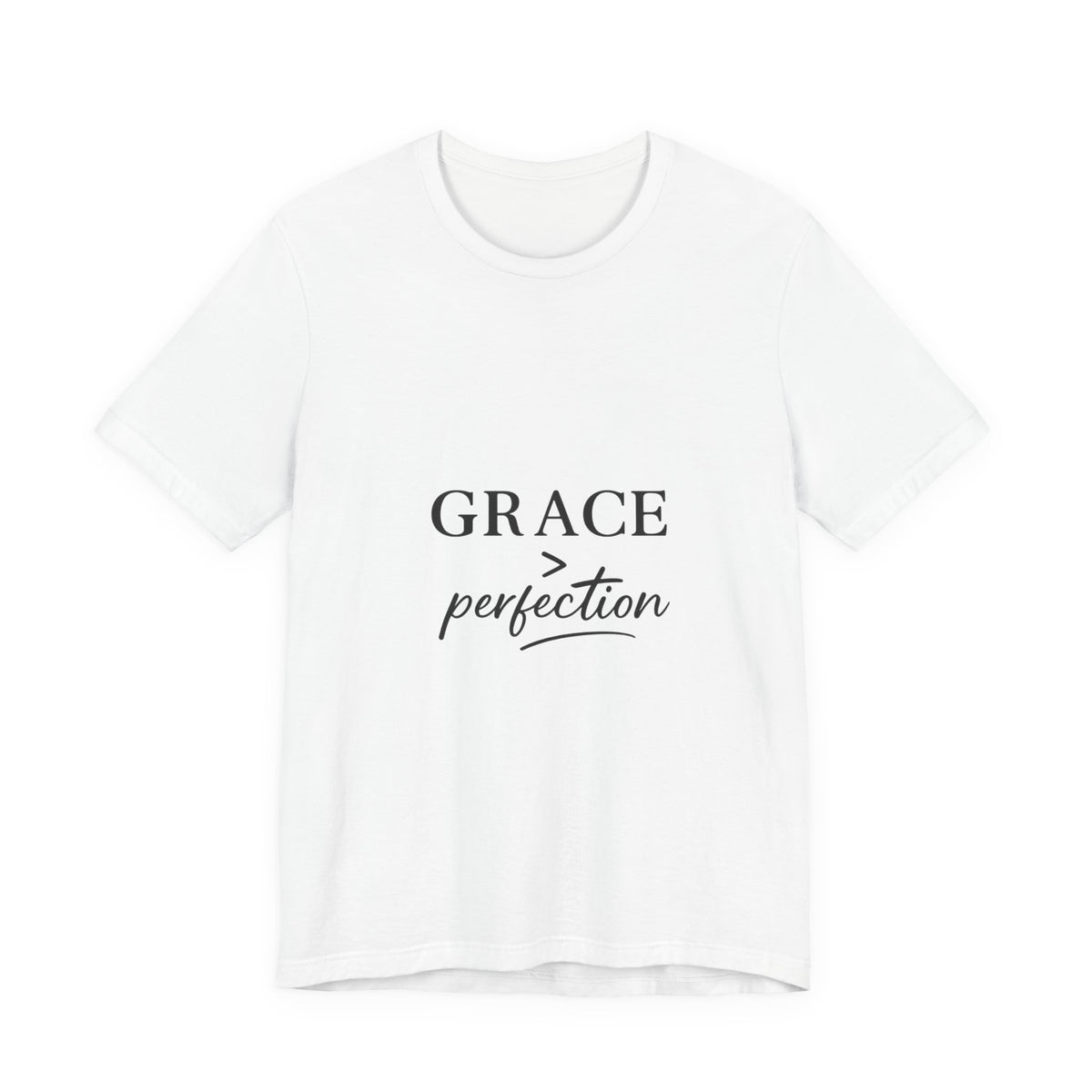 Grace Over Perfection Shirt, Christian Faith T-Shirt for Women, Inspirational Bible Quote Tee, Minimalist Religious Gift, Scripture Shirt