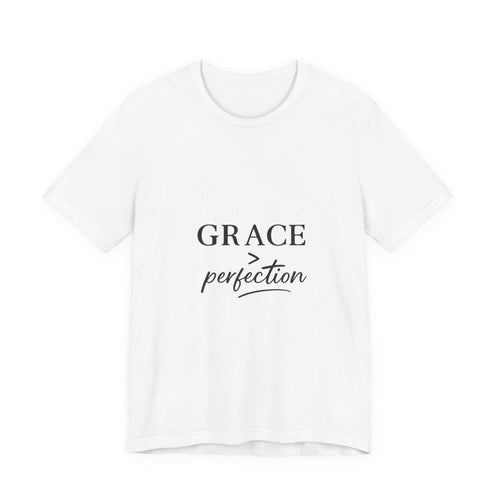 Grace Over Perfection Shirt, Christian Faith T-Shirt for Women, Inspirational Bible Quote Tee, Minimalist Religious Gift, Scripture Shirt