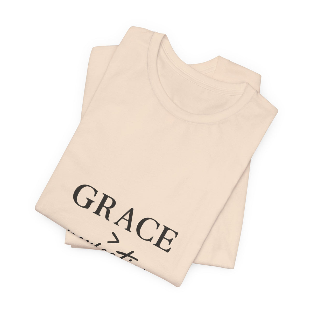 Grace Over Perfection Shirt, Christian Faith T-Shirt for Women, Inspirational Bible Quote Tee, Minimalist Religious Gift, Scripture Shirt