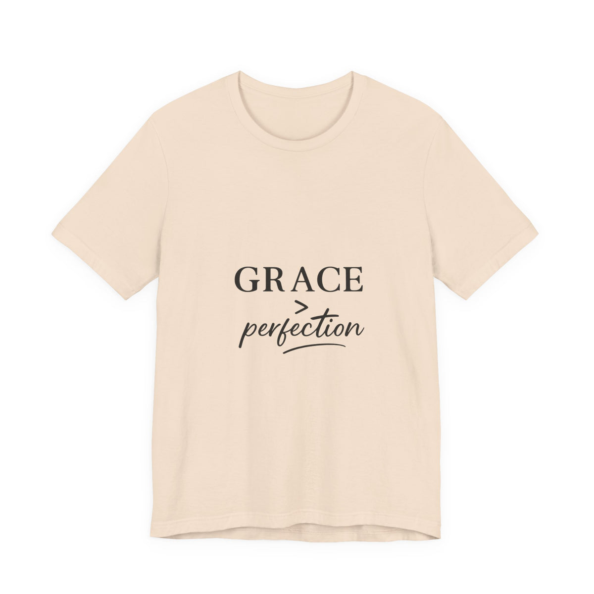 Grace Over Perfection Shirt, Christian Faith T-Shirt for Women, Inspirational Bible Quote Tee, Minimalist Religious Gift, Scripture Shirt